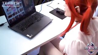 Autumn falls is riding a big dick in a cosplay scene