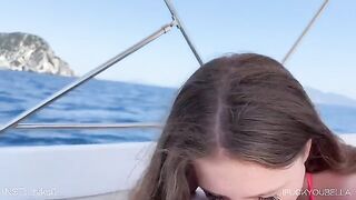 Bella Crystal cheats on her boyfriend on a yacht