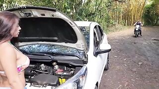 A stranger helped me in a car, I paid with my mouth