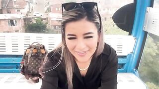 A blowjob and ride through the streets of my city in a cable car