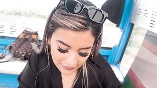 A blowjob and ride through the streets of my city in a cable car