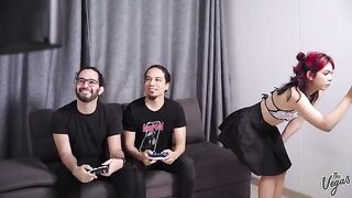 Cindy Luna cheats on her husband with two guys, getting DP’d hard