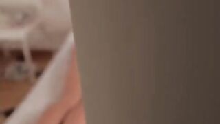 A sexy girl was having a massage from her neighbor, who acted as a professional masseur