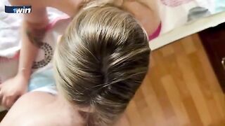 Thankful stepmom rewarded her stepson with sex and big tits