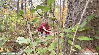 Red Riding Hood makes a bold move with the Big Bad Wolf in public space