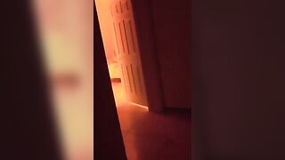 The red-haired girl exposes herself to the voyeur from the house next door