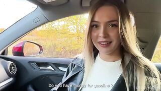 A girl got lost and was helped by a stranger in a car