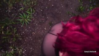 A sexy chick from the forest got her ass full of sperm in a rural area