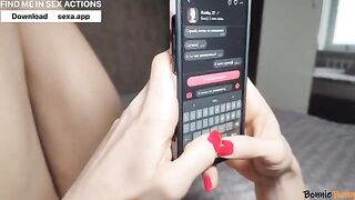 A cute girl sent me a breast photo on a dating platform
