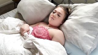 The cute girl skips school and has sex with her stepfather