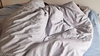 The husband pushed his dick into the wife’s wet pussy to wake her up