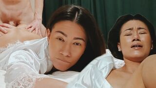 Hot Asian mom is too tired, needs some rest