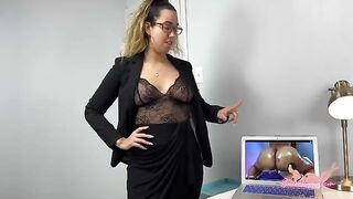 The husband got caught watching porn by his angry wife, who turns out to be the stunning Selena Ryan