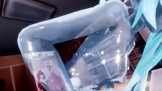 A Squishy Slime Miku Service - animated hentai game