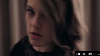 Latvian beauty’s huge natural tits milk squirt video