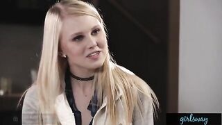 Doctor Angela White satisfies her new model patient with intense lesbian sex