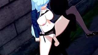 Hentai Kasumi Miwa fucked by a guy with a big cock in the woods