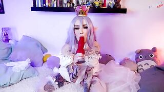 Finally, Mario has sex with Bowsette in her tight pussy - CUT