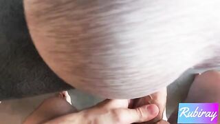 The best doggy style action with a hot step sister doing yoga and getting creampied