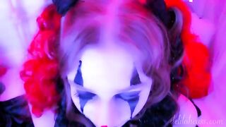 A kinky clown fucked and received a facial treatment