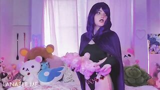 Raven discovered StarFire's toys and experimented with them in a playful, sneaky way