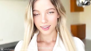 I cum on nude pics of my hot student-neighbor and then gave a huge cumshot on her face