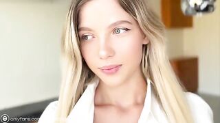I cum on nude pics of my hot student-neighbor and then gave a huge cumshot on her face