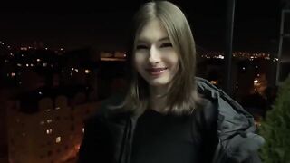 A guy bought sex from an 18-year-old girl neighbor, getting his cock sucked