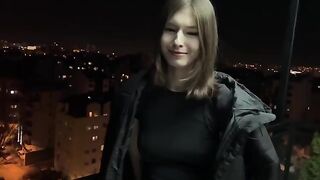 A guy bought sex from an 18-year-old girl neighbor, getting his cock sucked