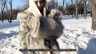 Brought dog for a walk and fucked a hot slut in doggy style