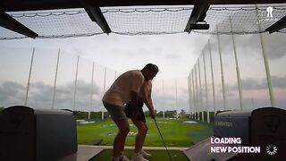 A night golf date turns into a rough sex session with a blonde hottie