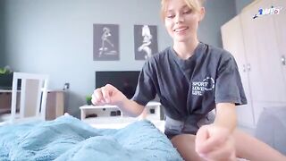 She couldn't resist my cock, I fucked her and cum on her face
