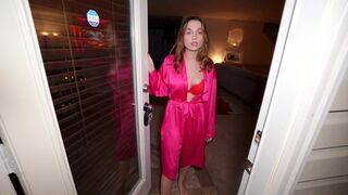 The neighbor came to check on his wife on Valentine's Day, but she wasn’t around