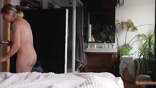 Alex found Bonnie masturbating and helped her with intense passion