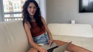 Horny step siblings tried to get naked without being noticed