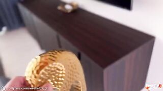 Appetizing beauties Sweetie Fox, Diana Rider, and ArinaFox have a hot sex training on the villa