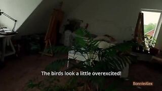 A man made a surprise for his wife early in the morning