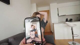 Leah Meow fucks her boyfriend's best friend with a wet pussy and gives a lesson!