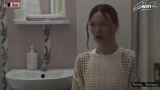Russian schoolgirl got her pussy railed by pervert stepdad