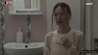 Russian schoolgirl got her pussy railed by pervert stepdad