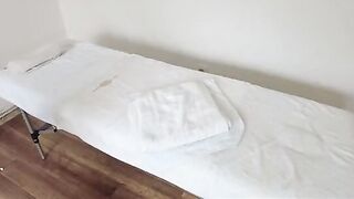 The masseur took advantage of the girl's relaxation technique