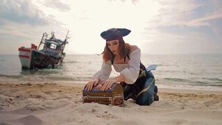The real treasure was under Captain Sweetie Fox's panties, a stunning redhead with a passion for rough, passionate encounters and a penchant for deepthroat, as seen in her intense cosplay scenes where she often wears erotic costumes with cat ears and show