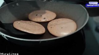 The breakfast favorite of this stunning babe is pancakes and passionate intimacy