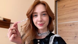 What to do if a maid is pregnant after a creampie? Hard sex again!