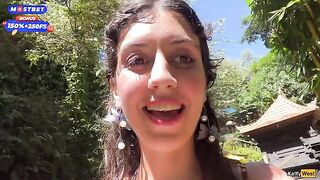 Brunette teen gets fucked in public toilet and receives a cumshot on her face