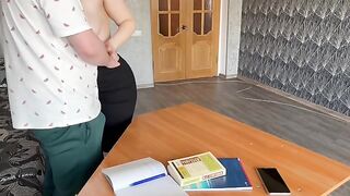 A hot MILF teacher gets wild with her young student