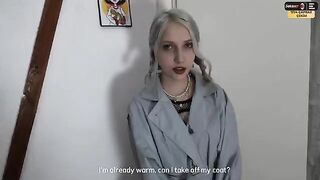 A random girl frightened me, but it turned out to be a nymphomaniac and we fucked