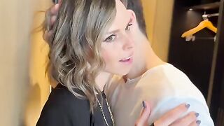 A wife gets fucked by two cocks after a night out