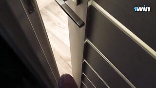 I was spying for my stepsister, but she found me and sucked my dick