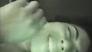 A couple has sex at home, deep in the night